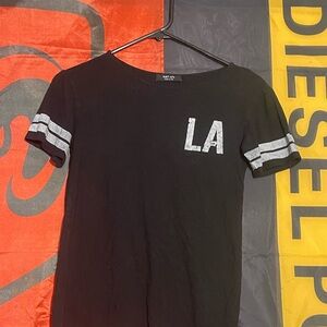 Black Raglan Sleeve T-Shirt